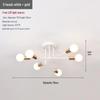 Nordic Iron Chandelier: Creative Small Ceiling Lamp for Living Room, Bedroom, or Restaurant