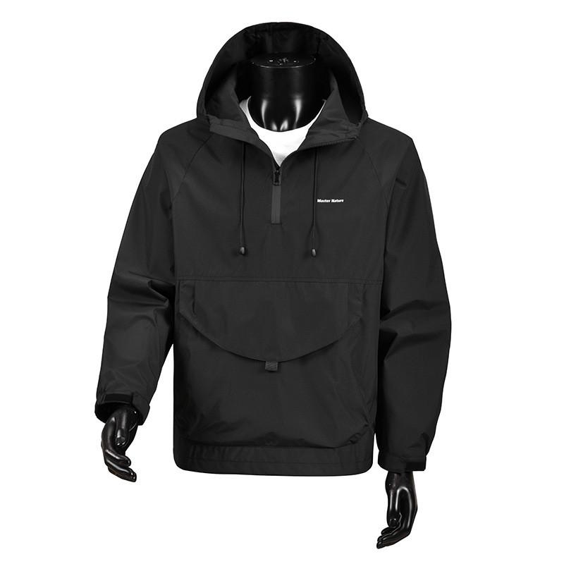 Mens Windproof Waterproof Hooded Jacket Hiking Camping Fishing Outdoor Sport