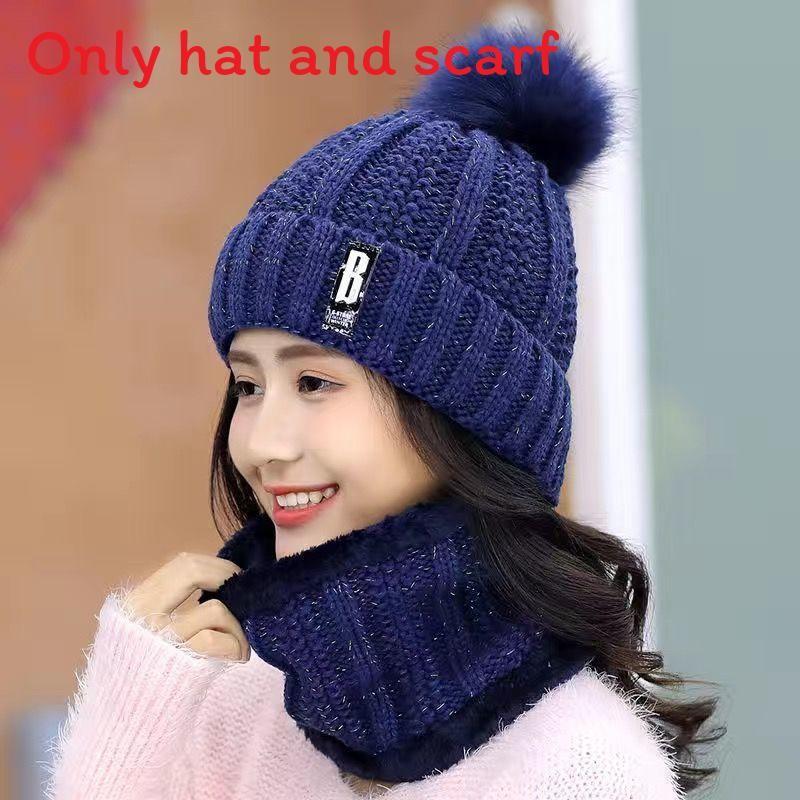 Knitted Winter Hat With Plush Balls And Letter Decorations For Outdoor Daily Use