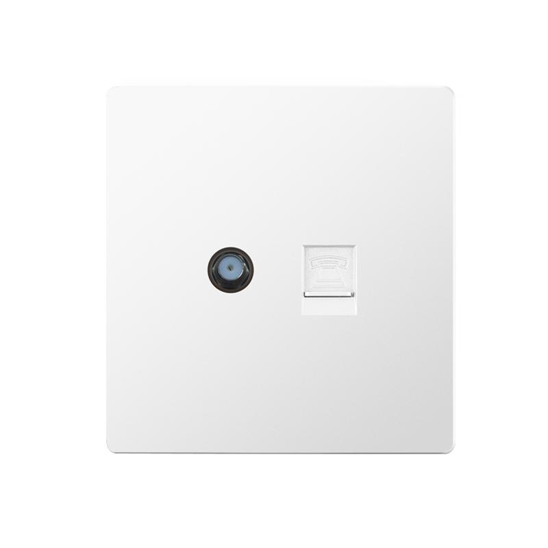 FALIANG 13A 2 Outlets AC 250V PC Material Multi Socket British Standard Modern White Color Luxury Multi-function Sockets