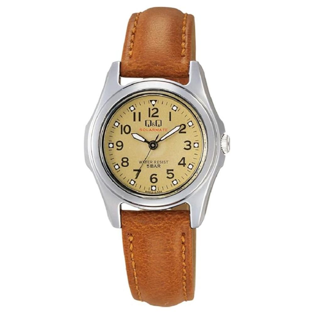 Watch Solar Watch Brown [Citizen QQ] QQ H045-303 Women s Japanese Quality коричневый