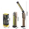 USB Rechargeable LED Work Light 1000 Lumens COB Lantern with Power Capacity Indicator Handled Flashlight for Outdoor Car Repair