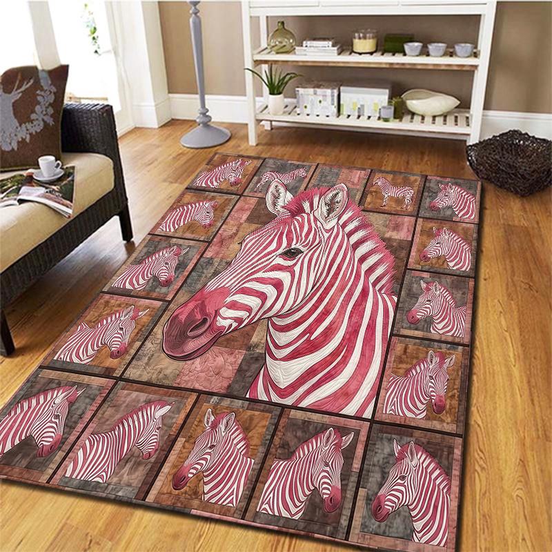 Pink animal leopard Pattern Square Carpet,Area Rug,Carpet Rug for Living Room Bedroom Sofa Playroom Decor,Non-slip Floor Mat,Holiday Birthday Gifts