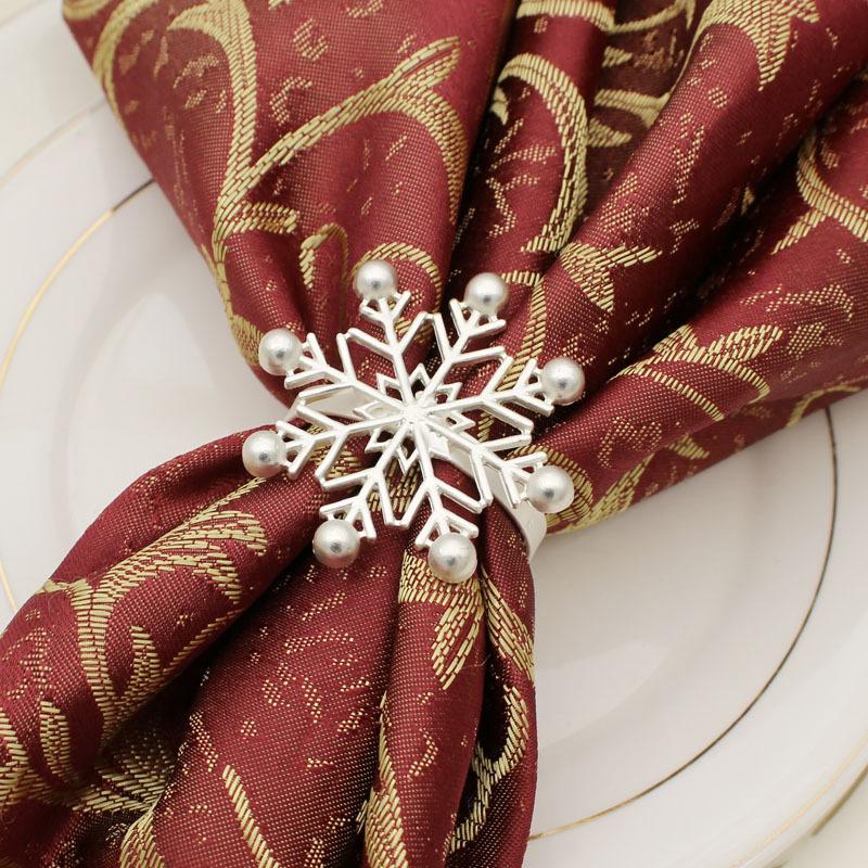 Cina de Crăciun Servețel de masă Catarame Fulgi de zăpadă Veselă Rechizite pentru festival