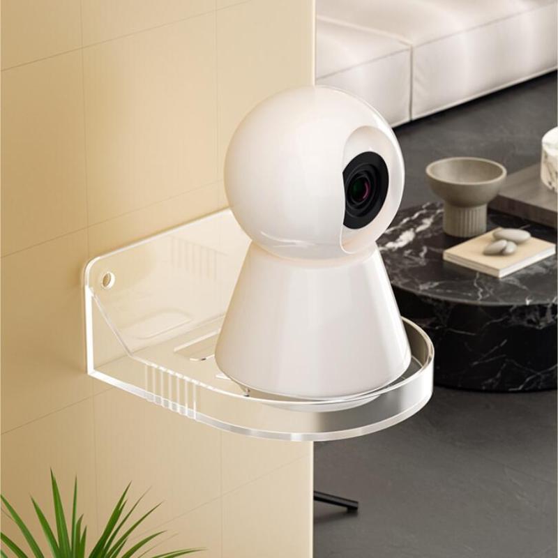 1 Set Self Adhesive Mini Cctv Monitoring Bracket Mini Wall Mounted Camera Supporting Holder Surveillance Mount Shelf