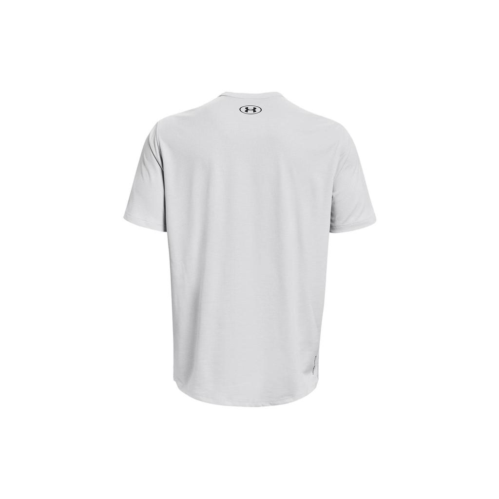 Under Armour UA Coolswitch Solid Color Crew Neck Short Sleeve T-Shirt Men Tops Haze-Gray 1370362-014