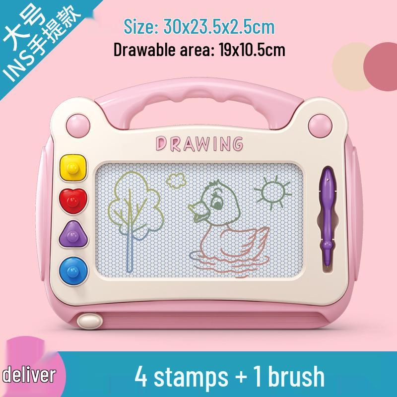 Large Magnetic Drawing Board for Toddlers Aged 1-3 - Colorful Doodle Toy for Boys and Girls