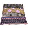 Used Pierre Louis Mascia Large Stole, Classical All-over Print Stole, Geometric X Botanical Panel Pattern, Vintage Style