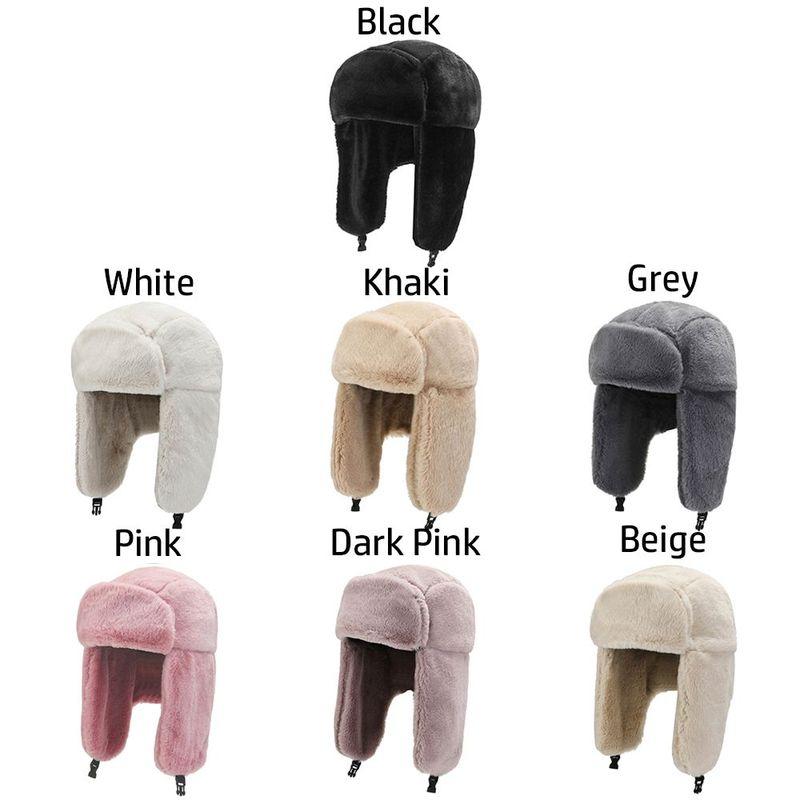 Warm Windproof Earflap Bonnet Bomber Hat Snow Caps Russian Ushanka Winter Hat