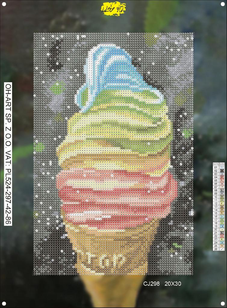 Diamond Embroidery With Frame Mosaic Kit For Kids Diamond Painting 20X30