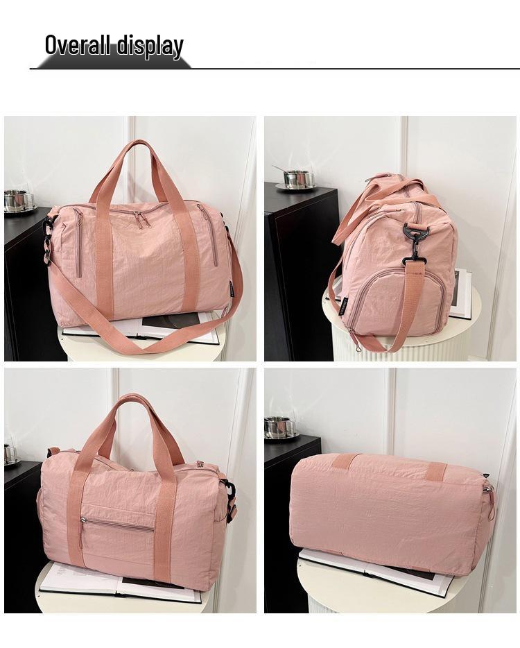 Fashionable Lightweight Gym Bag with Shoe Compartment – Large Capacity Crossbody and Handheld Travel Bag