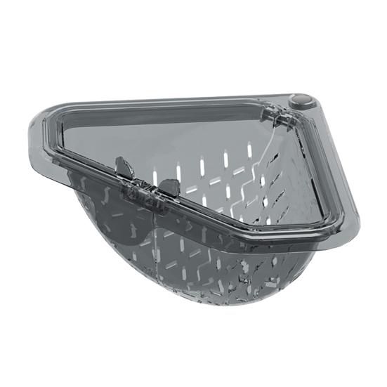 Magnetic Triangle Drain Basket Sink Corner Strainer Kitchen Sink Strainer Basket Waste Catcher for Food Scraps Fruits Vegetables