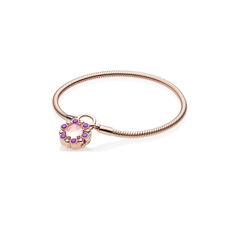 DIY Snake Chain Bracelet With Thick Round Lock For Handmade Jewelry Making