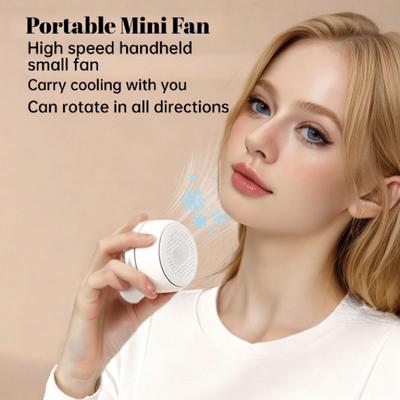 Mini Handheld High Speed Fan USB Rechargeable Portable Pocket Windmill Cooling Fan Outdoor Sports Clip Fan