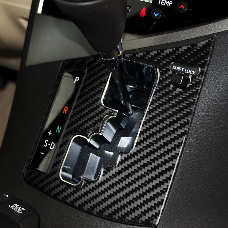 Real Carbon Fiber Car Accessories Center Gear Shift Cover Soft Sticker For Lexus RX350 RX450h 2010 2011 2012 2013 2014 2015