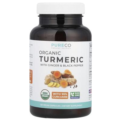 Organic Turmeric, Ginger & Black Pepper, 120 Veggie Capsules