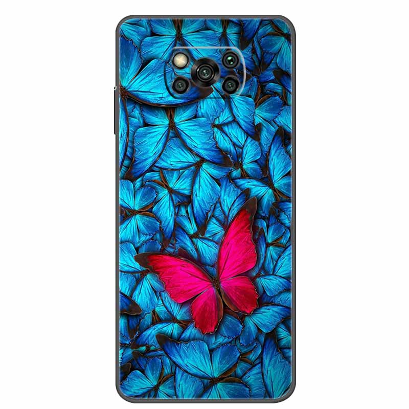 For Xiaomi Poco X3 Pro Case Animal Cat Wolf Soft TPU Phone Cases For Xiaomi Poco X3 NFC Silicone Cover PocoX3 X 3 X3Pro Cartoon