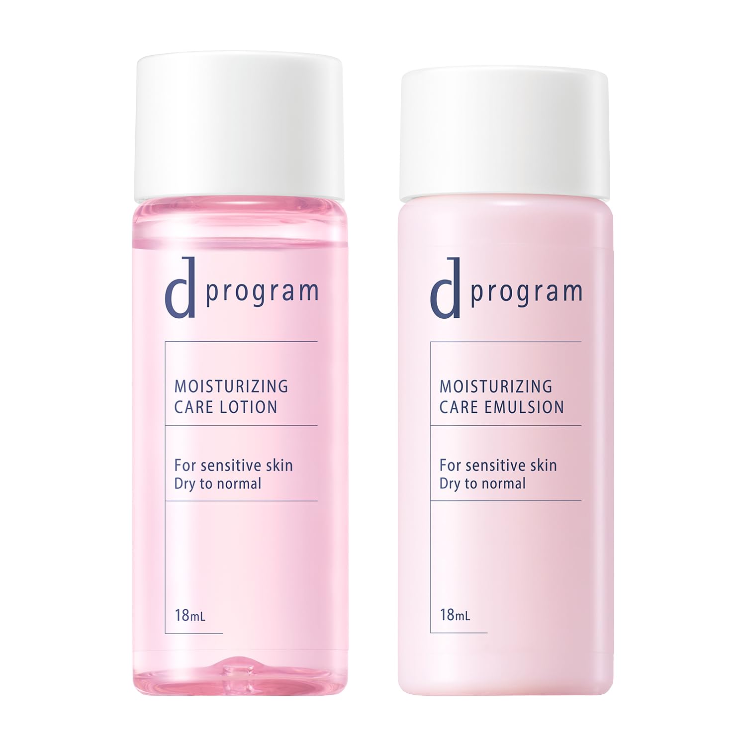 d program Moist Care Set EX 18mL 18mL Trial Size Travel Set Texture Delicate Skin Moisturizing Prevents Skin Irritation Focuses on Promoting Skin