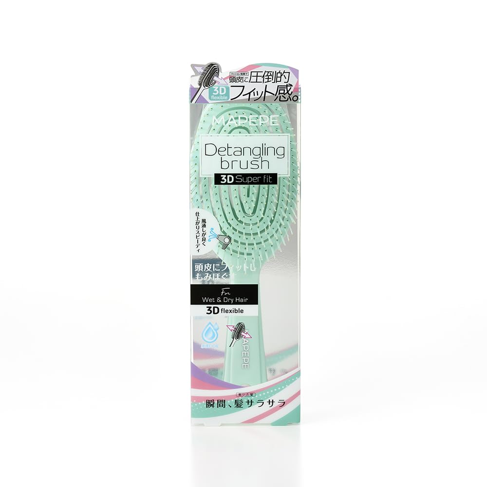 

Mapepe Detangling Brush 3D Super Fit Icy Mint [Mapepe] [Limited Edition]