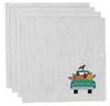 Vargottam Napkins  Florals  Print, Premium Quality Dinner  Napkins, 100   Cotton, Set of 4 Reusable  Napkins  Set, Size 20X20