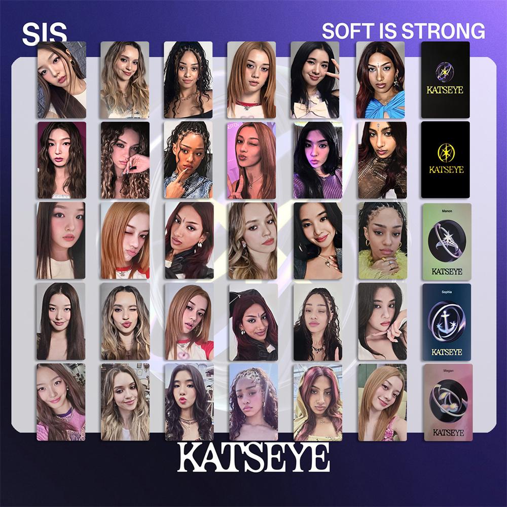 6Pcs/Set KATSEYE New Album SIS Soft Is Strong HD Bright Photocards DANIELA LARA MANON MEGAN SOPHIA YOONCHAE LOMO Cards Fans Gift