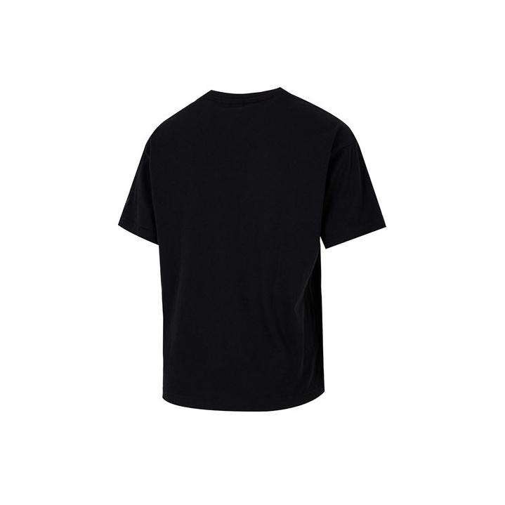 Adidas Large Logo Floral Print Sports Casual Round Neck Short Sleeve Drop Shoulder T-Shirt Women T-Shirt Black HN7754