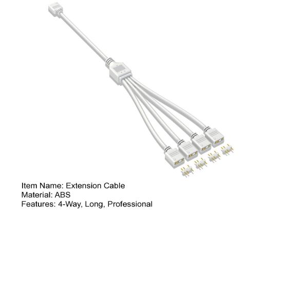 Premium Motherboard Connector Cable 4-WayElectrical Conductivity Port Extension