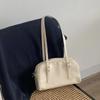 Large Capacity Brown Bowling Handbag Women's Shoulder Bag Retro Korean INS Style Autumn Winter New 2025 Fashion Trend Bag