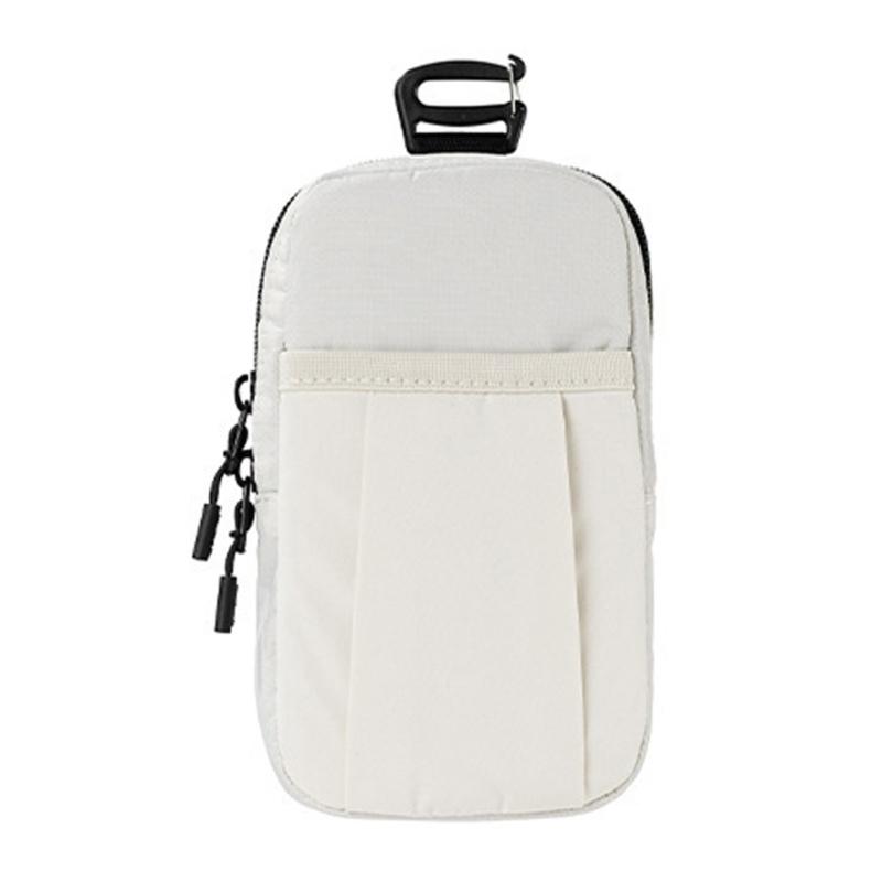 

Adjustable Shoulder Strap Pouch Hanging Bag For Bags Camera Accessories Backpack Attachment With Extra Pockets Nylon бежевий