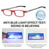 Blue Ray Blocking Anti-Blue Light Reading Glasses Folding Portable Hyperopia Glasses Eye Protection Ultralight