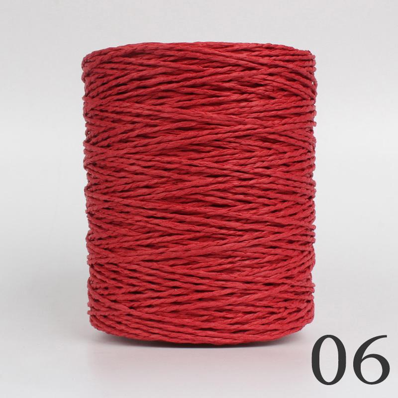 2 Roll Natural Raffia Straw Yarn Colorful Threads For Summer Hand Knit Crochet Hat HandBag Cushion Baskets Hand Craft Material