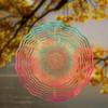 10 Inch Hanging Wind Spinner with 360 Degree Rotating Hook Dynamic Artistic Design for Garden Balcony Decor Elegant Gift Idea