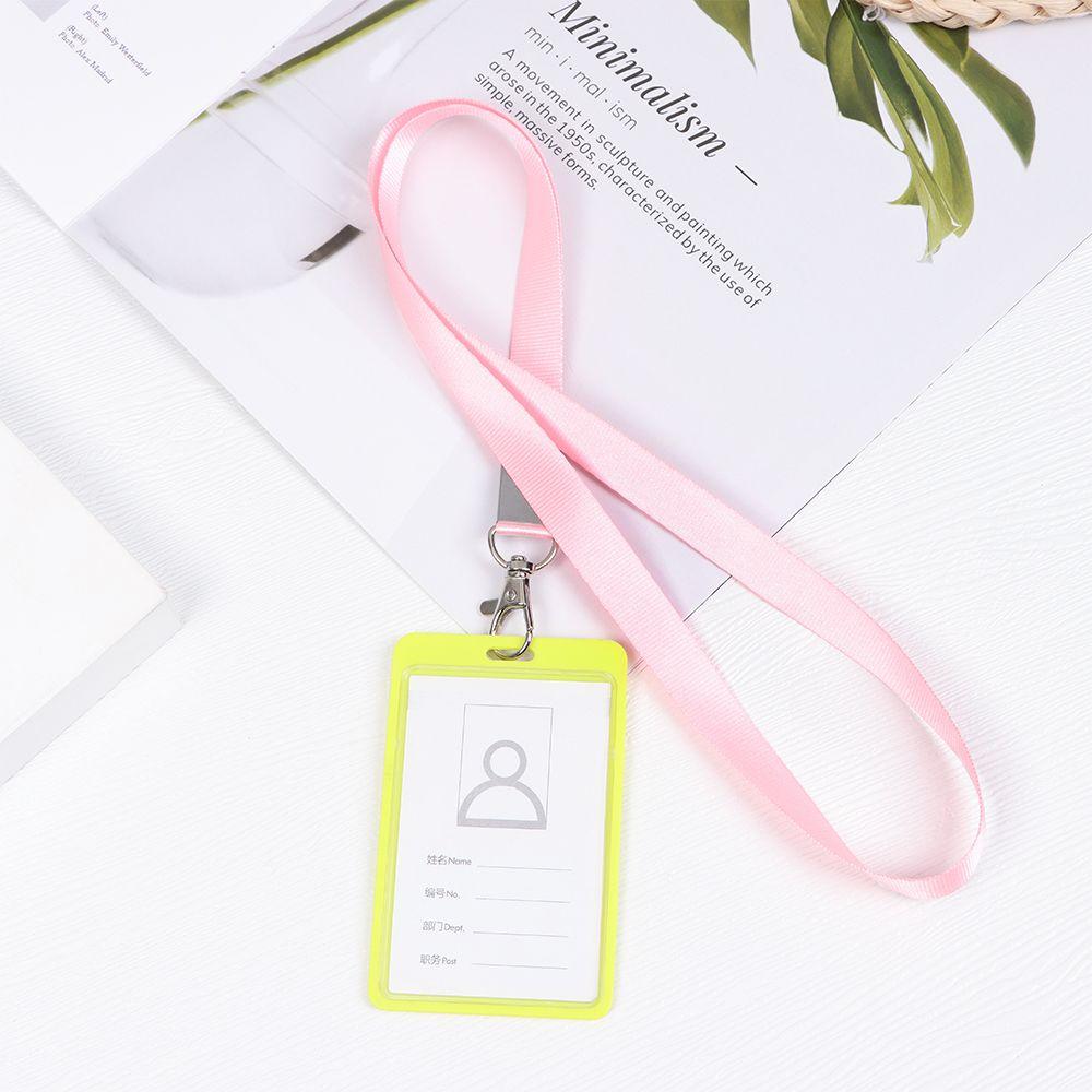 New Name Tag Office Supplies ID Card Holder Badge Holder Lanyard Neck Strap Lanyards Hanging Rope