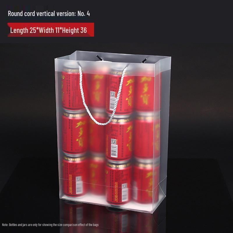 PP Transparent Frosted PVC Teacher's Day/Wedding Gift Tote Bag