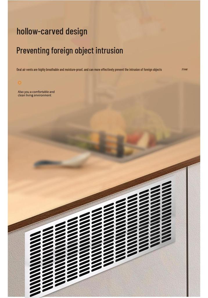 300mm Wide Aluminum Alloy Breathable Mesh Ventilation Hole for AC Exhaust, Windows, Wardrobes, and Cabinets