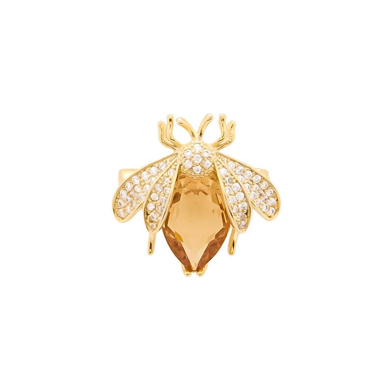 Bee Brooch Advanced Sense Niche Men and Women Tide Personality High-end Corsage Anti-light Buckle