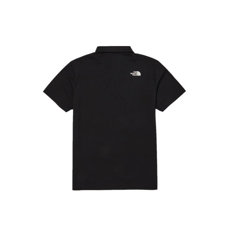 THE NORTH FACE Polo Shirts Men's Black Polo Collar Moderate Straight Fit NT7PN01A