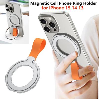 Magnetischer Handy-Ringhalter, 360-Grad-Drehung, Fingerring-Griffständer für MagSafe, abnehmbarer Telefongriffhalter für iPhone 15 14 13