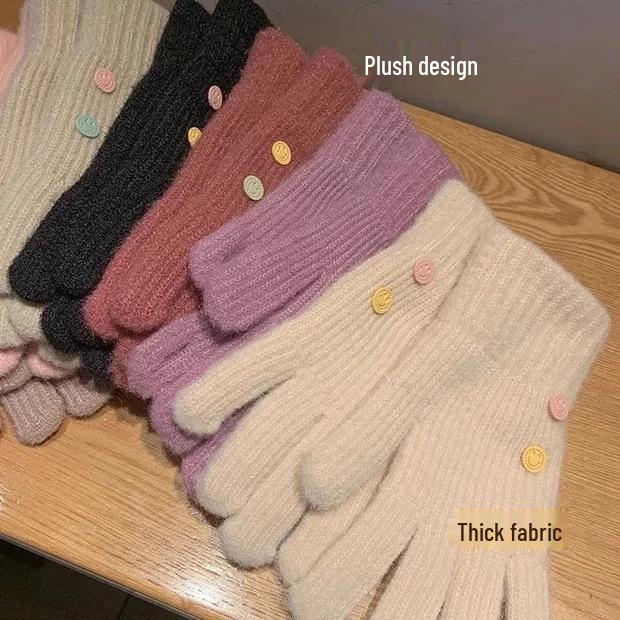 

Женские зимние вязаные митенки - Милые и защищающие от холода, однотонные