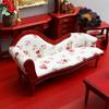 1:12 Dollhouse European Style Chaise Lounge, Ornate Vintage Sofa for Miniature Room, Dollhouse Furniture Scene Prop