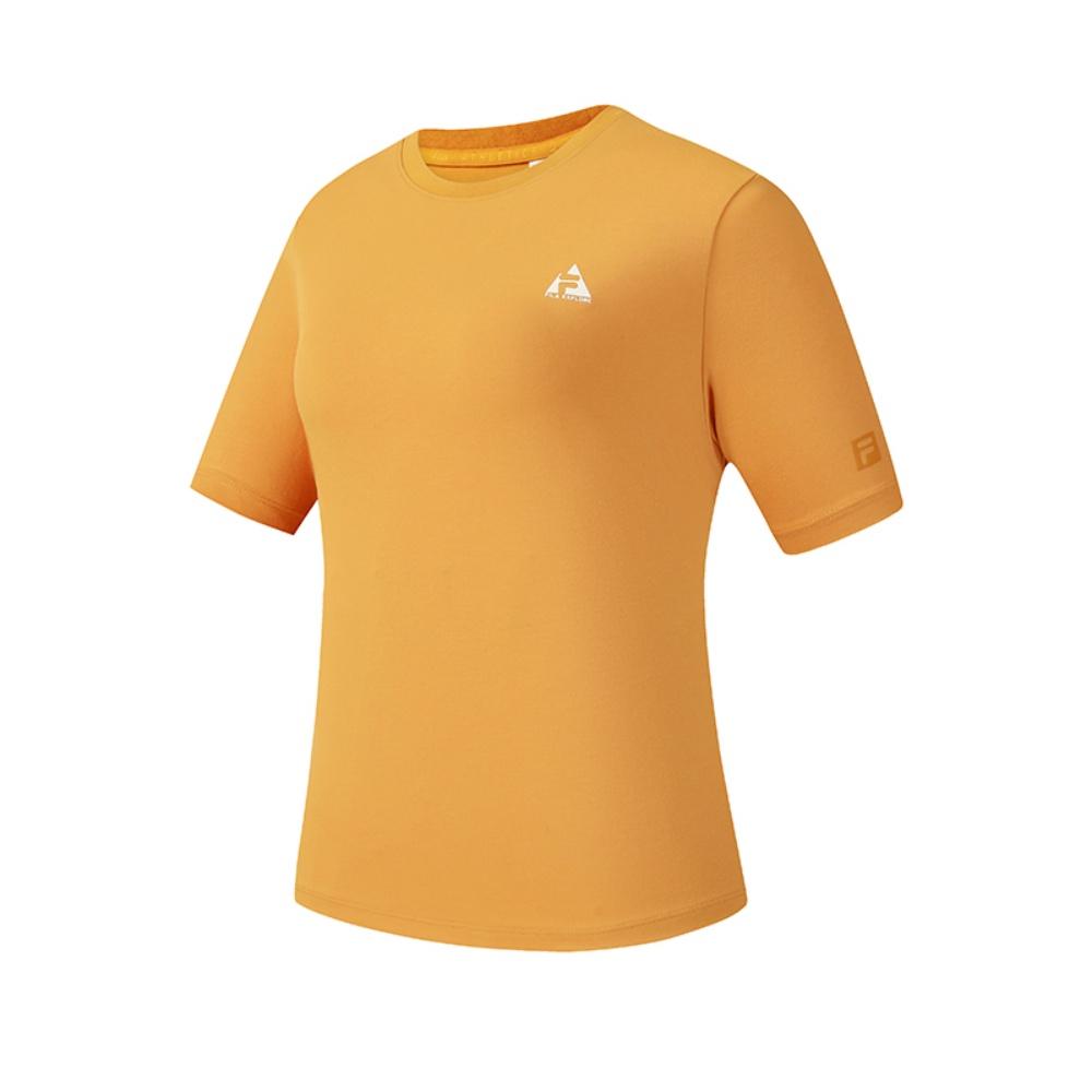 FILA Explore Optima Functional T-Shirt Simple Fashion Sports Training Outdoor Comfortable Versatile Knitted Short Sleeve Women tops A11W617107FOR