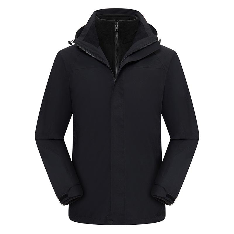 Unisex 3-in-1 Windproof Waterproof Breathable Detachable Outdoor Sports Jacket