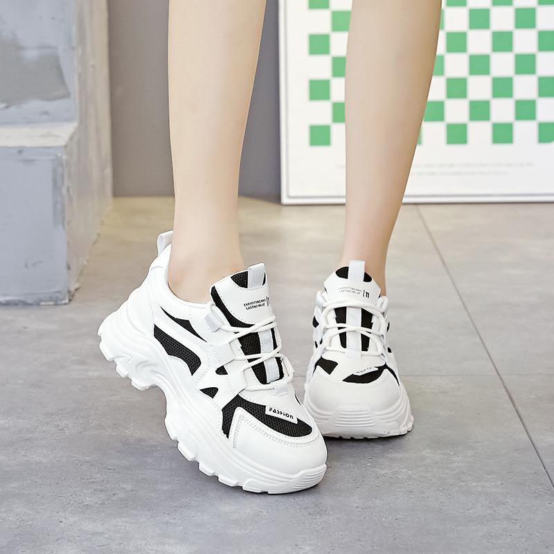 Dad shoes new trendy and versatile 2025 spring popular sports little white shoes children's flat-soled heightening shoes J05
