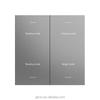 Modern Double Pole 1/2/3/4 Gang Smart Home Light Switch Zigbee High-Grade Fireproof PC Waterproof Touch Panel for App Wall