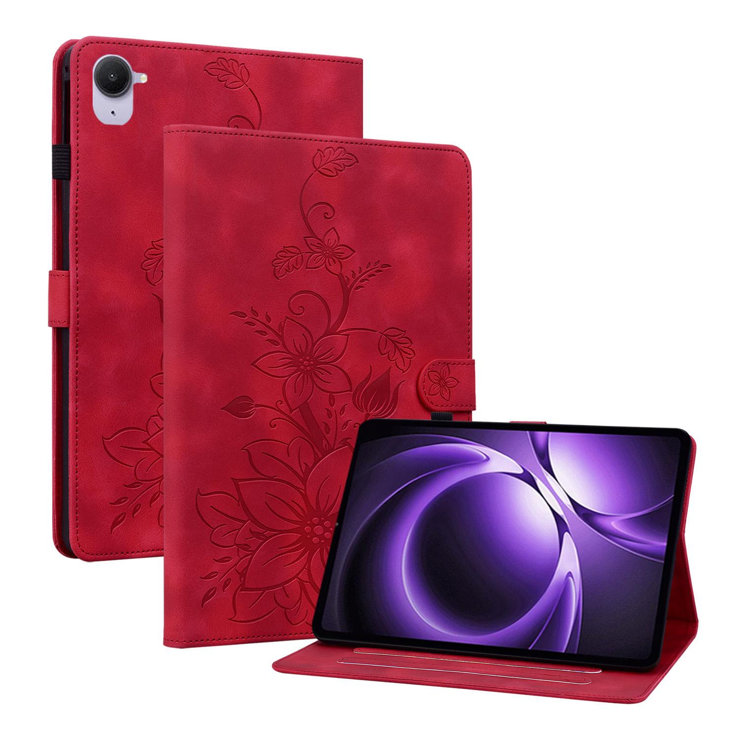 

Adjustable Stand Emboss PU Leather Case for Xiaomi Redmi K Pad 2025 8.8 inch With Card Slots Luxury Cover Shockproof Protection Redmi K Pad 2025 красный