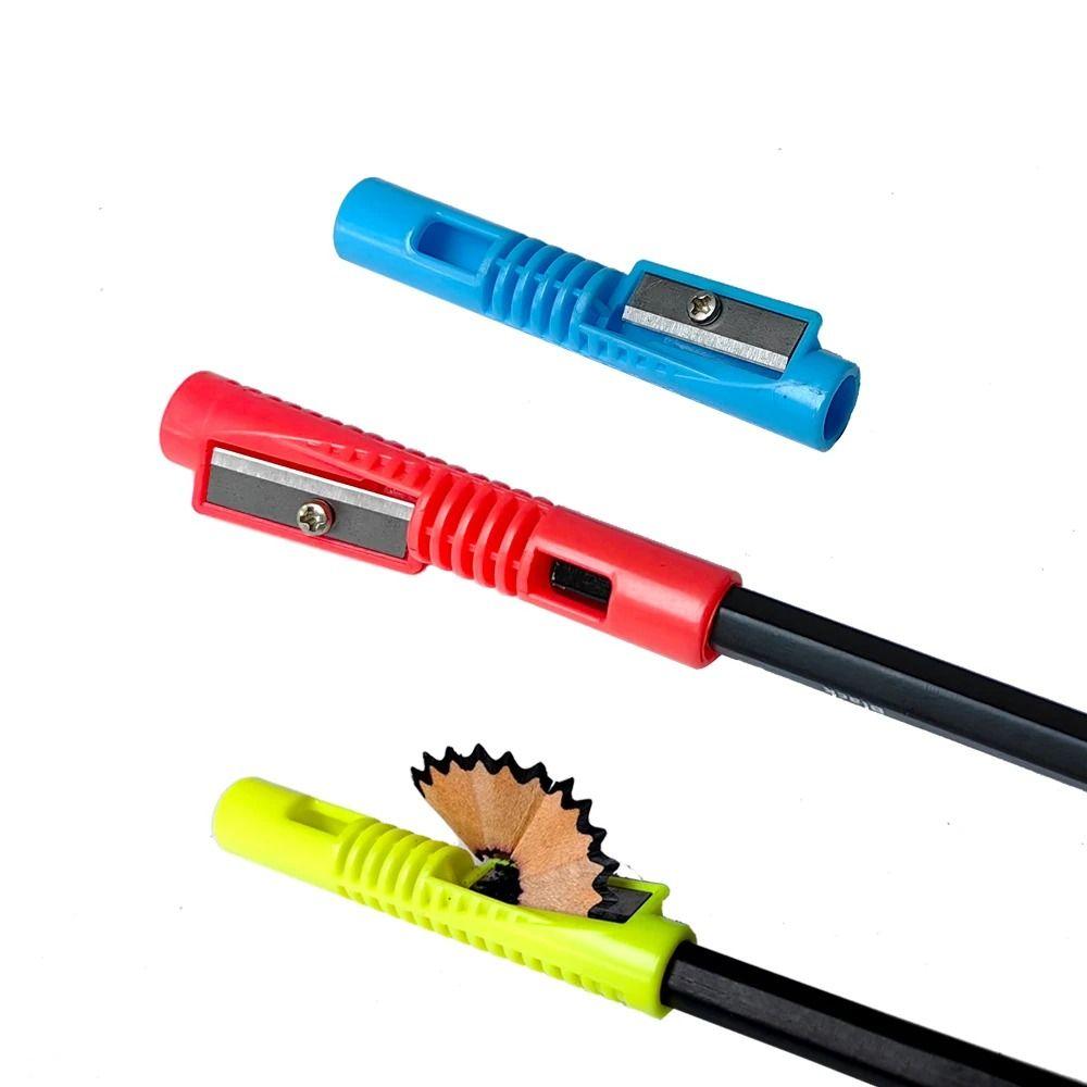 

4 Colos Mini Pencil Sharpener Multifunctional Student Supplies New Pencil Extender