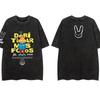 Vintage Washing T Shirt Bad Bunny DeBi TiRAR MaS FOToS DTMF T-shirt Men Fashion Cotton Wash Tshirts Male Hip Hop Gothic Tees