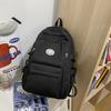 Schoolbag student schoolbag smiley face printing contrasting color large-capacity backpack Korean version Chinese college students commuting 