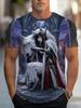 Men's Retro 3D Graphic Print T-Shirt - Perfect for Daily Wear and Vacation