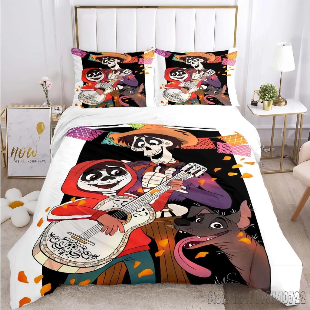 Wzór Coco Miguel Zestaw Poszewki na Kołdrę HD Poszwa na Kołdrę dla Dzieci Zestawy Pościeli Pościel Dekoracja Sypialni